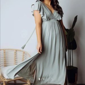 Baltic Born Jennifer Deep V Maxi Dress